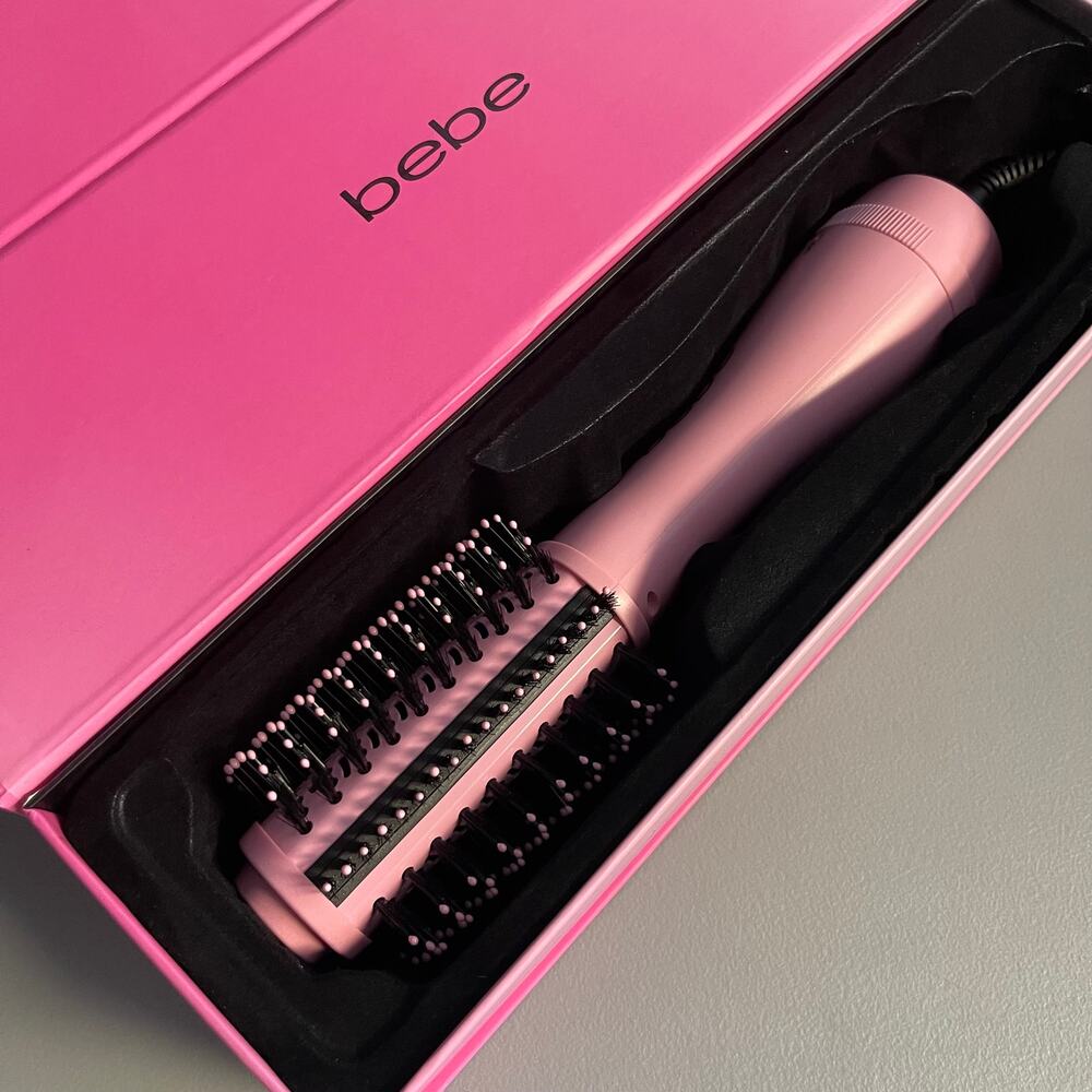 NWT BeBe 2" IONIC Glam Brush Tourmaline Infused Oval Barrel Hair Styling Tool